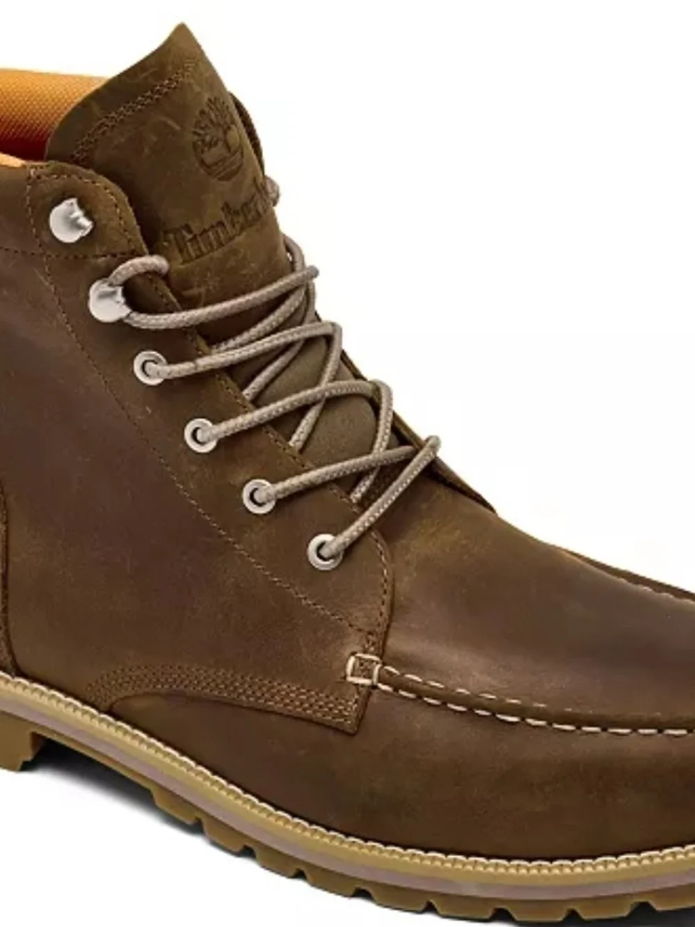 Timberland Men's Redwood Falls Waterproof Moc Toe Boots Saddle Size 8
